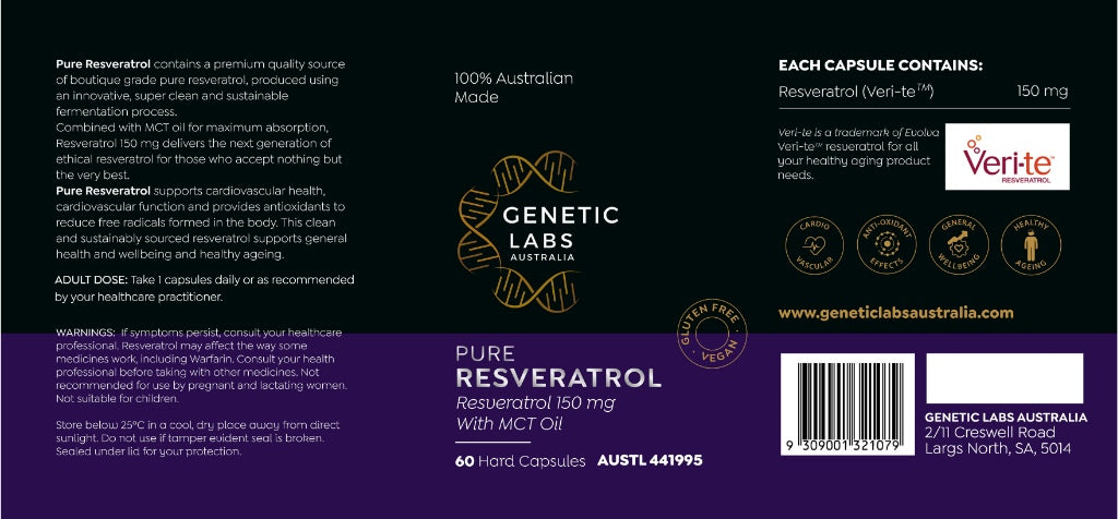 Dr David Sinclair's Longevity Supplement Stack: NMN and Resveratrol - Genetic Labs Australia