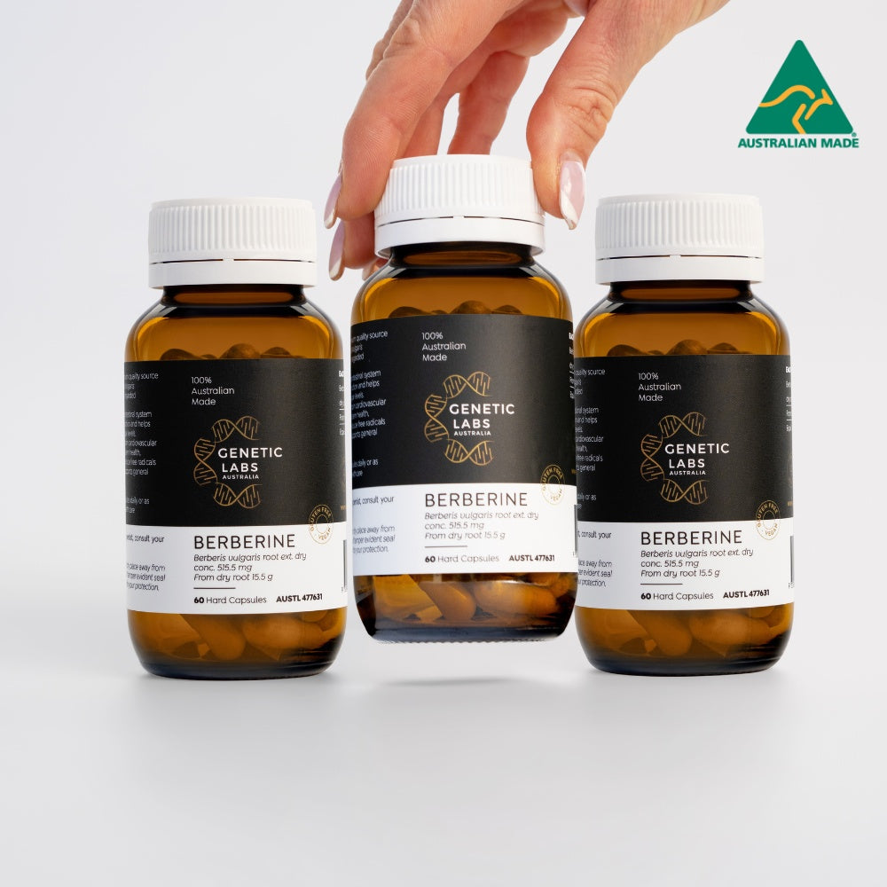 3 Month Supply of Berberine Supplements | 180 x 500mg | Antioxidant | Australian Made