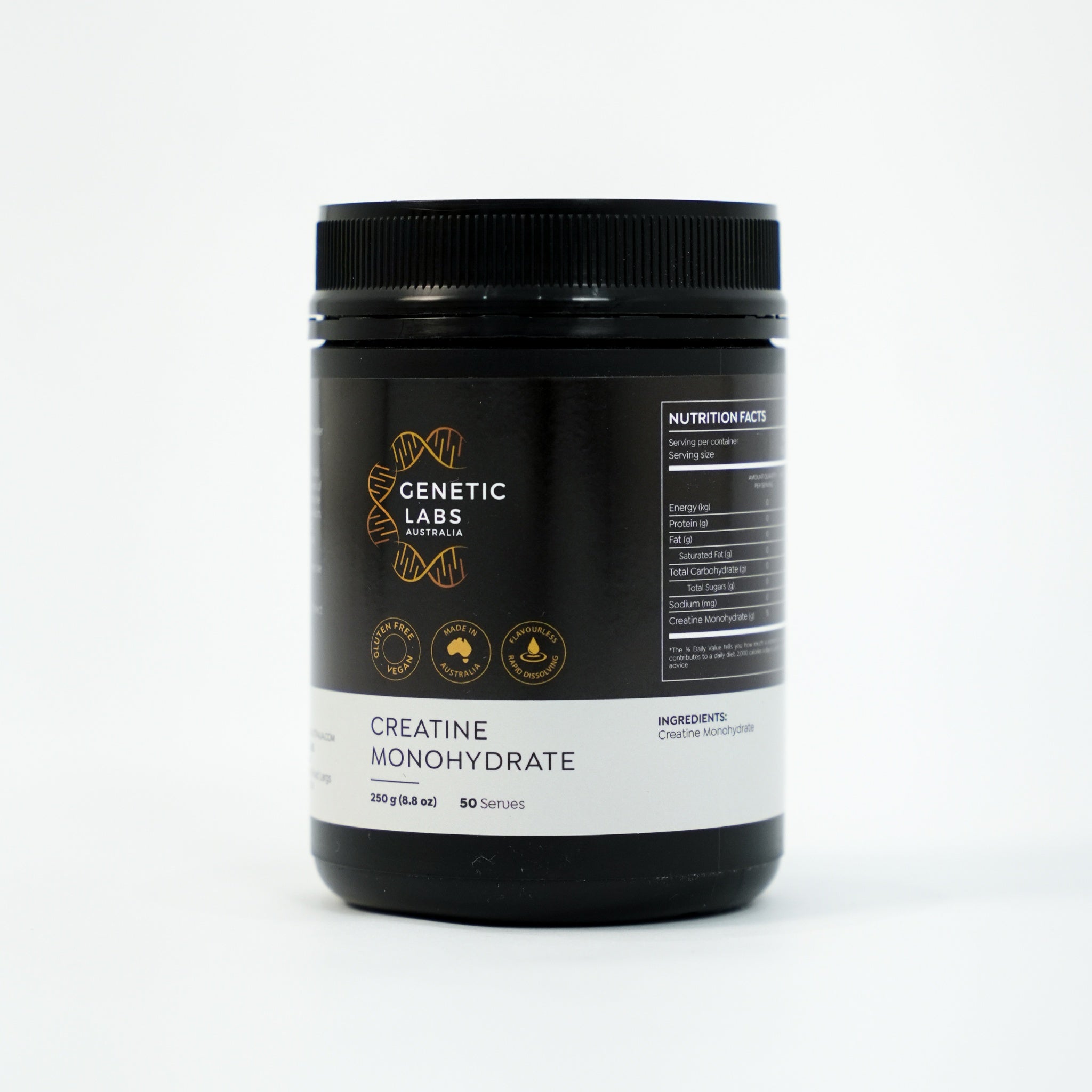 Australian Creatine Monohydrate Powder 250g | Genetic Labs Australia