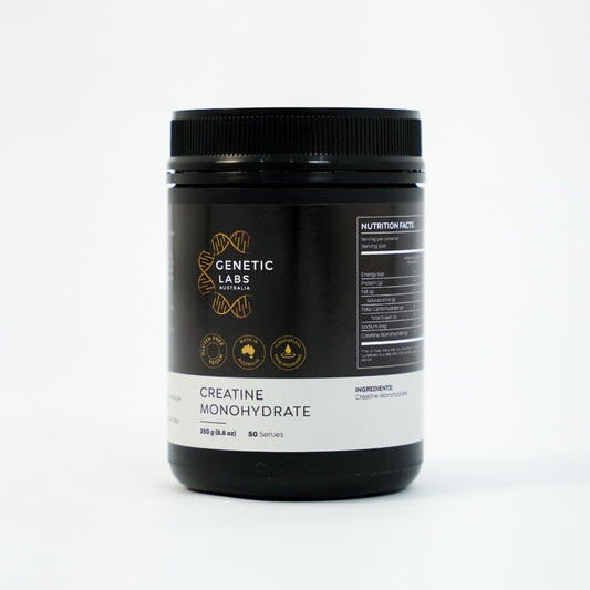 Creatine Monohydrate Powder | Unflavoured 250g - Genetic Labs Australia