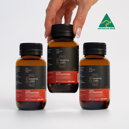 3 Month Supply of Pure Astaxanthin with MCT oil | Australian Made
