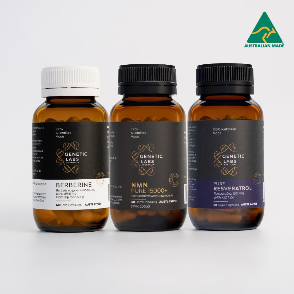 Longevity Pack | NMN, Trans-Resveratrol & Berberine