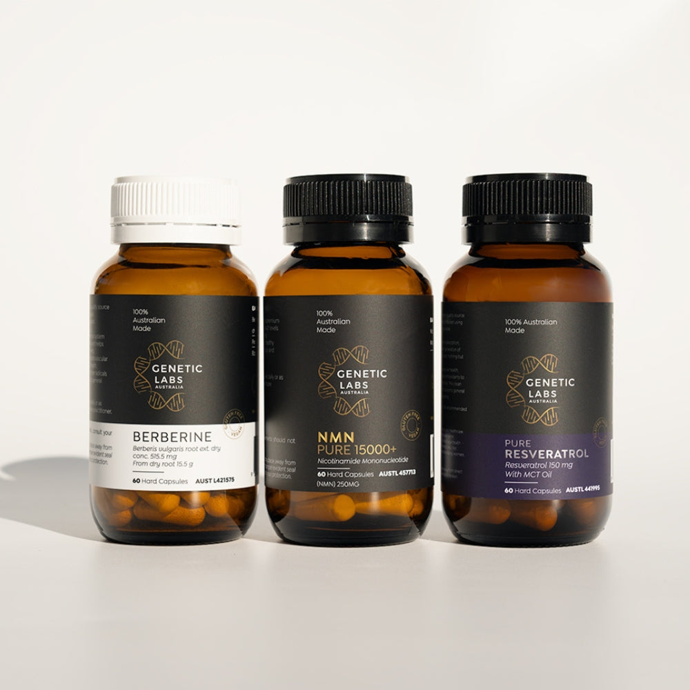 Longevity Pack | NMN, Trans-Resveratrol & Berberine