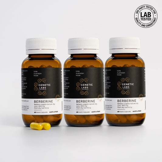 3 Month Supply of Berberine Supplements | 180 x 500mg | Antioxidant | Australian Made