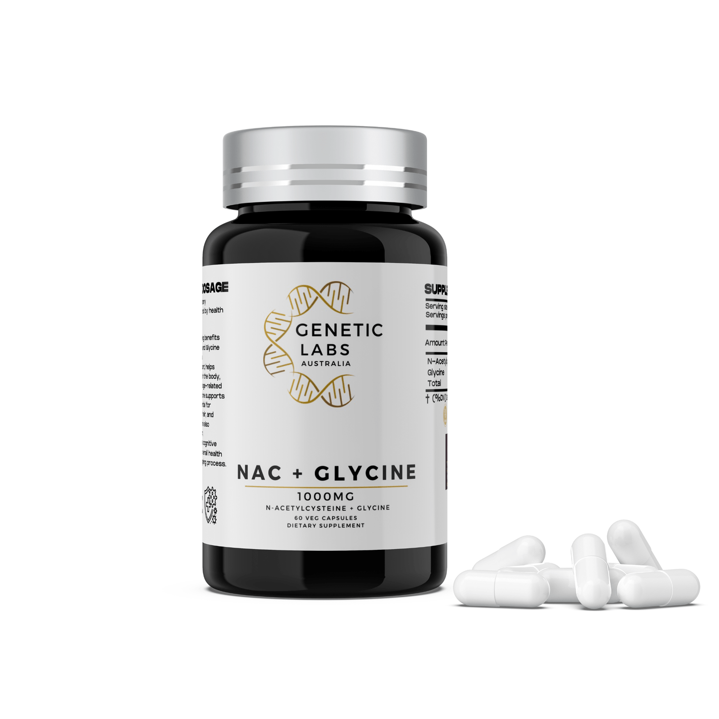 Longevity Supplements Pack | Anti-Ageing supplements | NAC and Glycine