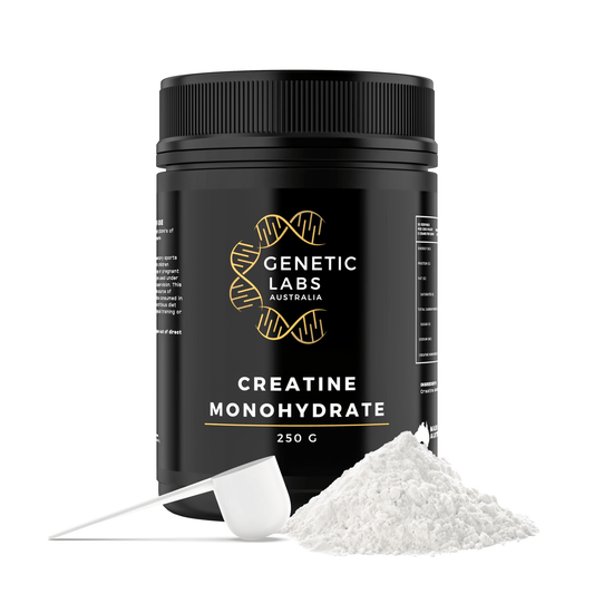 Pure Australian-Made Creatine Monohydrate | 250g Creatine Powder | Anti-Ageing Powerhouse - Genetic Labs Australia